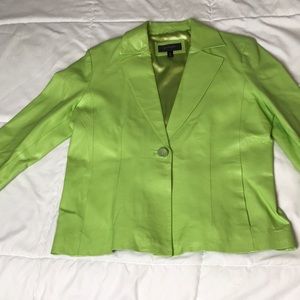 Lime Green Colebrook Leather Jacket